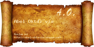 Abel Oktávia névjegykártya